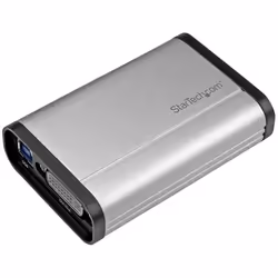 StarTech.com USB 3.0 Capture Device for High-Performance DVI Video - 1080p 60fps - Aluminum - TAA, Black, Silver, USB 3.2 Gen ...