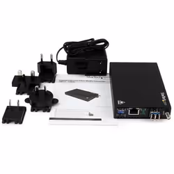 StarTech.com Gigabit Ethernet Copper-to-Fiber Media Converter - SM LC - 10 km - Additional view 4