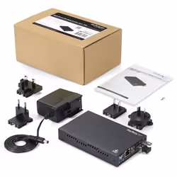 StarTech.com Gigabit Ethernet Copper-to-Fiber Media Converter - SM LC - 10 km - Additional view 5