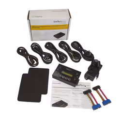 StarTech.com 1:1 Standalone Hard Drive Duplicator & Eraser, USB Thumb Drive and SATA HDD/SSD Disk Cloner & Eraser, LCD display, TAA Compliant, OS Independent - Additional view 5