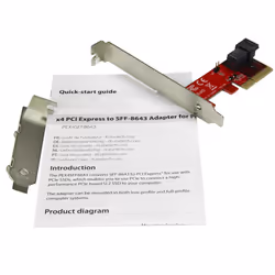 StarTech.com x4 PCI Express to SFF-8643 Adapter for PCIe NVMe U.2 SSD - Additional view 5