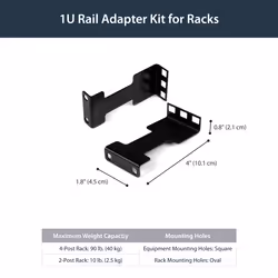 StarTech.com Rail Depth Adapter Kit for Server Racks - 1U - Additional view 6