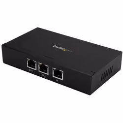 StarTech.com 2-Port Gigabit PoE+ Extender - 802.3at and 802.3af - 100 m (330 ft), Network transmitter, 100 m, 2000 Mbit/s, Fu ...