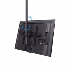 StarTech.com TV Ceiling Mount - Full-Motion Universal Hanging Single Screen Mount with Adjustable Telescopic Pole - Tilt / Swivel - VESA Bracket for 32”-75" Displays - Additional view 4