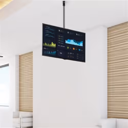 StarTech.com TV Ceiling Mount - Full-Motion Universal Hanging Single Screen Mount with Adjustable Telescopic Pole - Tilt / Swivel - VESA Bracket for 32”-75" Displays - Additional view 5