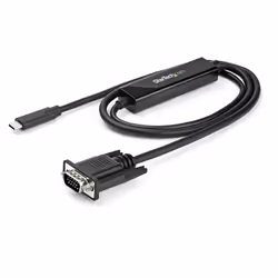 StarTech.com 3ft/1m USB C to VGA Cable - 1920x1200/1080p USB Type C to VGA Video Active Adapter Cable - Thunderbolt 3 Compatible - Laptop to VGA Monitor/Projector - DP Alt Mode HBR2 - Additional view 4
