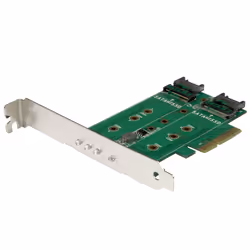 StarTech.com 3-Port M.2 SSD (NGFF) Adapter Card - 1 x PCIe (NVMe) M.2, 2 x SATA III M.2 - PCIe 3.0 - Additional view 6