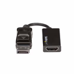 StarTech.com DisplayPort to HDMI Adapter - 4K 60Hz Active DP 1.4 to HDMI 2.0 Video Converter - DP to HDMI Monitor/TV/Display Cable Adapter Dongle - Latching DP Connector - Additional view 4