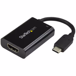 StarTech.com USB C to HDMI 2.0 Adapter with Power Delivery - 4K 60Hz USB Type-C to HDMI Display Video Converter - 60W PD Pass-Through Charging Port - Thunderbolt 3 Compatible - Black - Additional view 7