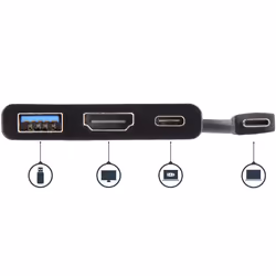 StarTech.com USB-C Multiport Adapter with HDMI - USB 3.0 Port - 60W PD - Black - Additional view 4