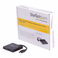 StarTech.com USB-C Multiport Adapter with HDMI - USB 3.0 Port - 60W PD - Black - Additional view 6