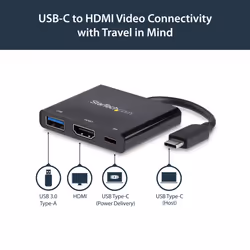 StarTech.com USB-C Multiport Adapter with HDMI - USB 3.0 Port - 60W PD - Black - Additional view 8