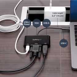 StarTech.com USB-C VGA Multiport Adapter - USB 3.0 Port - 60W PD - Additional view 8