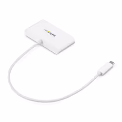 StarTech.com 3-Port USB-C Hub with Gigabit Ethernet - USB-C to 3x USB-A - USB 3.0 Hub - White~3-Port USB-C Hub with Gigabit Ethernet - USB-C to 3x USB-A - USB 3.0 Hub - 5Gbps - White - Additional view 4