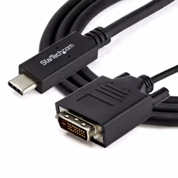 StarTech.com 3.3 ft. (1 m) USB-C to DVI Cable - 1920 x 1200 - Black - Additional view 4