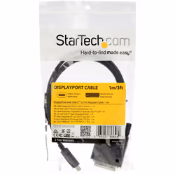 StarTech.com 3.3 ft. (1 m) USB-C to DVI Cable - 1920 x 1200 - Black - Additional view 5