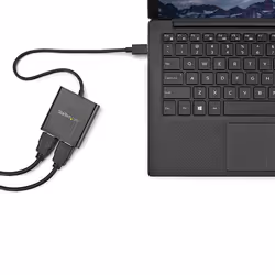 StarTech.com 2-Port Multi Monitor Adapter - USB-C to 2x HDMI Video Splitter - USB Type-C to HDMI MST Hub - Dual 4K 30Hz or 1080p 60Hz - Thunderbolt 3 Compatible - Windows Only - Additional view 4
