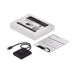 StarTech.com 2-Port Multi Monitor Adapter - USB-C to 2x HDMI Video Splitter - USB Type-C to HDMI MST Hub - Dual 4K 30Hz or 1080p 60Hz - Thunderbolt 3 Compatible - Windows Only - Additional view 5
