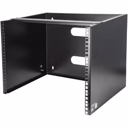 StarTech.com 8U Wall Mount Network Rack - 14 Inch Deep (Low Profile) - 19" Patch Panel Bracket for Shallow Server and IT Equi ...
