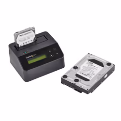 StarTech.com Single Bay Hard Drive Eraser, Standalone HDD/SSD Sanitizer, 4Kn, USB 3.0 to SATA III (6 Gbps), 9 Erase Modes, LCD Display, Secure Erase Hard Disk Sanitizer Dock, DB-9 Printer Port, TAA Compliant - Additional view 5
