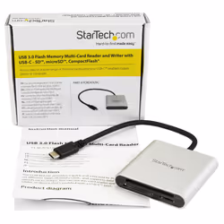StarTech.com USB 3.0 Flash Memory Multi-Card Reader / Writer with USB-C - SD, microSD, CompactFlash - Additional view 5