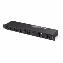 StarTech.com 8-Port Rack-Mount PDU with C13 Outlets - 16 A - 10 ft. Power Cord (BS 1363) - 1U, 1U, Single-phase, Horizontal, ...