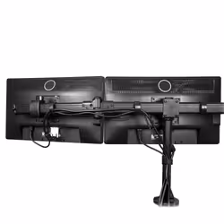 StarTech.com Desk Mount Triple Monitor Arm - Ergonomic VESA 3 Monitor Mount up to 27" - Articulating & Height Adjustable Pole Mount - Tilt/Swivel/Rotate LCD/LED Screen - Desk Clamp/Grommet - Additional view 5