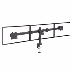 StarTech.com Desk Mount Triple Monitor Arm - Ergonomic VESA 3 Monitor Mount up to 27" - Articulating & Height Adjustable Pole Mount - Tilt/Swivel/Rotate LCD/LED Screen - Desk Clamp/Grommet - Additional view 8
