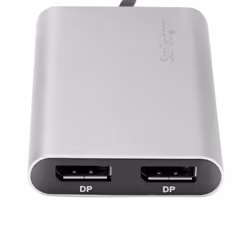StarTech.com Thunderbolt 3 to Dual DisplayPort Adapter 4K 60Hz - Thunderbolt 3 Certified - Dual Monitor DisplayPort 1.2 Video Converter - Mac & Windows Compatible - Dual 4K DisplayPort