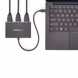StarTech.com 3-Port Multi Monitor Adapter - USB-C to 3x HDMI Video Splitter - USB Type-C to HDMI MST Hub - Dual 4K 30Hz or Triple 1080p - Thunderbolt 3 Compatible - Windows Only - Additional view 5