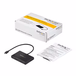 StarTech.com 3-Port Multi Monitor Adapter - USB-C to 3x HDMI Video Splitter - USB Type-C to HDMI MST Hub - Dual 4K 30Hz or Triple 1080p - Thunderbolt 3 Compatible - Windows Only - Additional view 6
