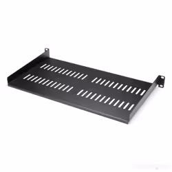 StarTech.com 1U Server Rack Shelf - Universal Vented Rack Mount Cantilever Tray for 19" Network Equipment Rack & Cabinet - Heavy Duty Steel - Weight Capacity 44lb/20kg - 10" Deep Shelf, Black - Additional view 4