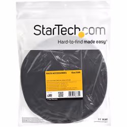 StarTech.com 50ft Hook and Loop Roll - Cut-to-Size Reusable Cable Ties - Bulk Industrial Wire Fastener Tape /Adjustable Fabric Wraps Black / Resuable Self Gripping Cable Management Straps - Additional view 4