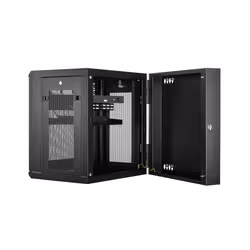 StarTech.com 4-Post 12U Wall Mount Network Cabinet with 1U Shelf, 19" Hinged Wall-Mounted Server Rack for Data / AV / Electronics / Computer Equipment, Flexible Vented Rack Enclosure - Additional view 5