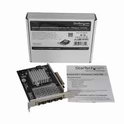 StarTech.com Quad Port 10G SFP+ Network Card - Intel XL710 Open SFP+ Converged Adapter - PCIe 10 Gigabit Ethernet Server NIC - 10GbE Fiber Optic LAN Card - Dell PowerEdge HPE ProLiant - Additional view 5