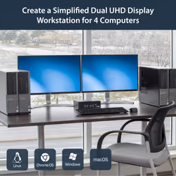 StarTech.com 4-Port Dual DisplayPort KVM Switch - 4K 60Hz - Additional view 8