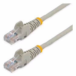 StarTech.com Cat5e Ethernet Patch Cable with Snagless RJ45 Connectors - 0.5 m, Gray, 0.5 m, Cat5e, U/UTP (UTP), RJ-45, RJ-45, ...