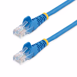 StarTech.com Cat5e Ethernet Patch Cable with Snagless RJ45 Connectors - 0.5 m, Blue, 0.5 m, Cat5e, U/UTP (UTP), RJ-45, RJ-45, ...
