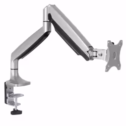 StarTech.com Desk Mount Monitor Arm - Heavy Duty Ergonomic VESA Monitor Arm - Single 9kg Display - Full Motion, Height Adjustable, Articulating - Aluminum - C-Clamp/Grommet - Silver - Additional view 4