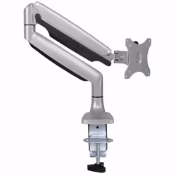 StarTech.com Desk Mount Monitor Arm - Heavy Duty Ergonomic VESA Monitor Arm - Single 9kg Display - Full Motion, Height Adjustable, Articulating - Aluminum - C-Clamp/Grommet - Silver - Additional view 5