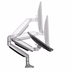 StarTech.com Desk Mount Monitor Arm - Heavy Duty Ergonomic VESA Monitor Arm - Single 9kg Display - Full Motion, Height Adjustable, Articulating - Aluminum - C-Clamp/Grommet - Silver - Additional view 8