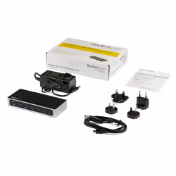 StarTech.com 7 Port USB C Hub with Fast Charge Port - USB-C to 5x USB-A 2x USB-C (USB 3.0 SuperSpeed 5Gbps) - Self Powered USB 3.2 Gen 1 Type-C Hub w/ Power Adapter - Desktop/Laptop Hub - Additional view 5