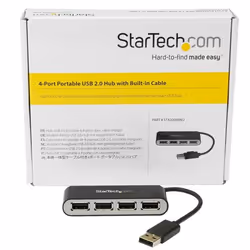 StarTech.com 4-Port Portable USB 2.0 Hub with Built-in Cable - Additional view 4