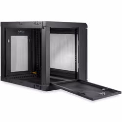 StarTech.com 2-Post 9U Wall Mount Network Cabinet with 1U Shelf, 19" Wall-Mounted Server Rack for Data / Networking / AV / Electronics / Computer Equipment, Small Vented Rack Enclosure - Additional view 4