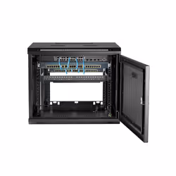 StarTech.com 2-Post 9U Wall Mount Network Cabinet with 1U Shelf, 19" Wall-Mounted Server Rack for Data / Networking / AV / Electronics / Computer Equipment, Small Vented Rack Enclosure - Additional view 6