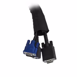 StarTech.com 6.5' (2m) Cable Management Sleeve - Flexible Coiled Cable Wrap - 1.0-1.5" dia. Expandable Sleeve - Polyester Cord Manager/Protector/Concealer - Black Trimmable Cable Organizer - Additional view 4