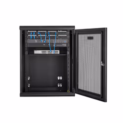 StarTech.com 4-Post 15U Wall Mount Network Cabinet with 1U Shelf, 19" Hinged Wall-Mounted Server Rack for Data / AV / Electronics / Computer Equipment, Flexible Vented Rack Enclosure - Additional view 6
