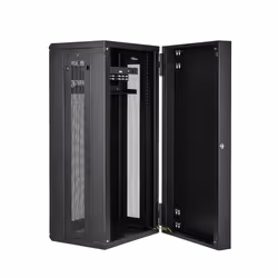 StarTech.com 4-Post 26U Wall Mount Network Cabinet with 1U Shelf, 19" Hinged Wall-Mounted Server Rack for Data / AV / Electronics / Computer Equipment, Flexible Vented Rack Enclosure - Additional view 5