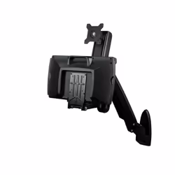 StarTech.com Wall Mount Workstation - Articulating Full Motion Standing Desk with Ergonomic Height Adjustable Monitor & Keyboard Tray Arm - Mouse & Scanner Holders - Single VESA Display - Additional view 4