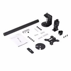 StarTech.com Single Monitor Desk Mount - Single Screen Heavy Duty Pole Mount for up to 8kg VESA Compatible Displays - Ergonomic Height Adjustable Monitor Arm Mount - Desk Clamp/Grommet - Additional view 5